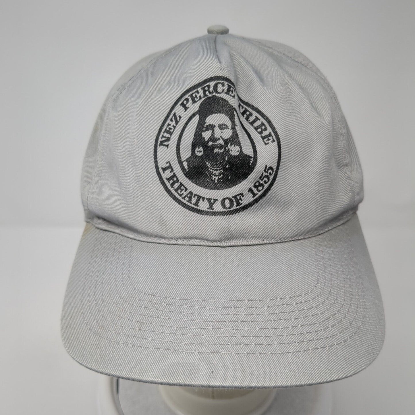 Nez Perce Tribe Treaty of 1855 Snapback Hat Gray One Size Adjustable