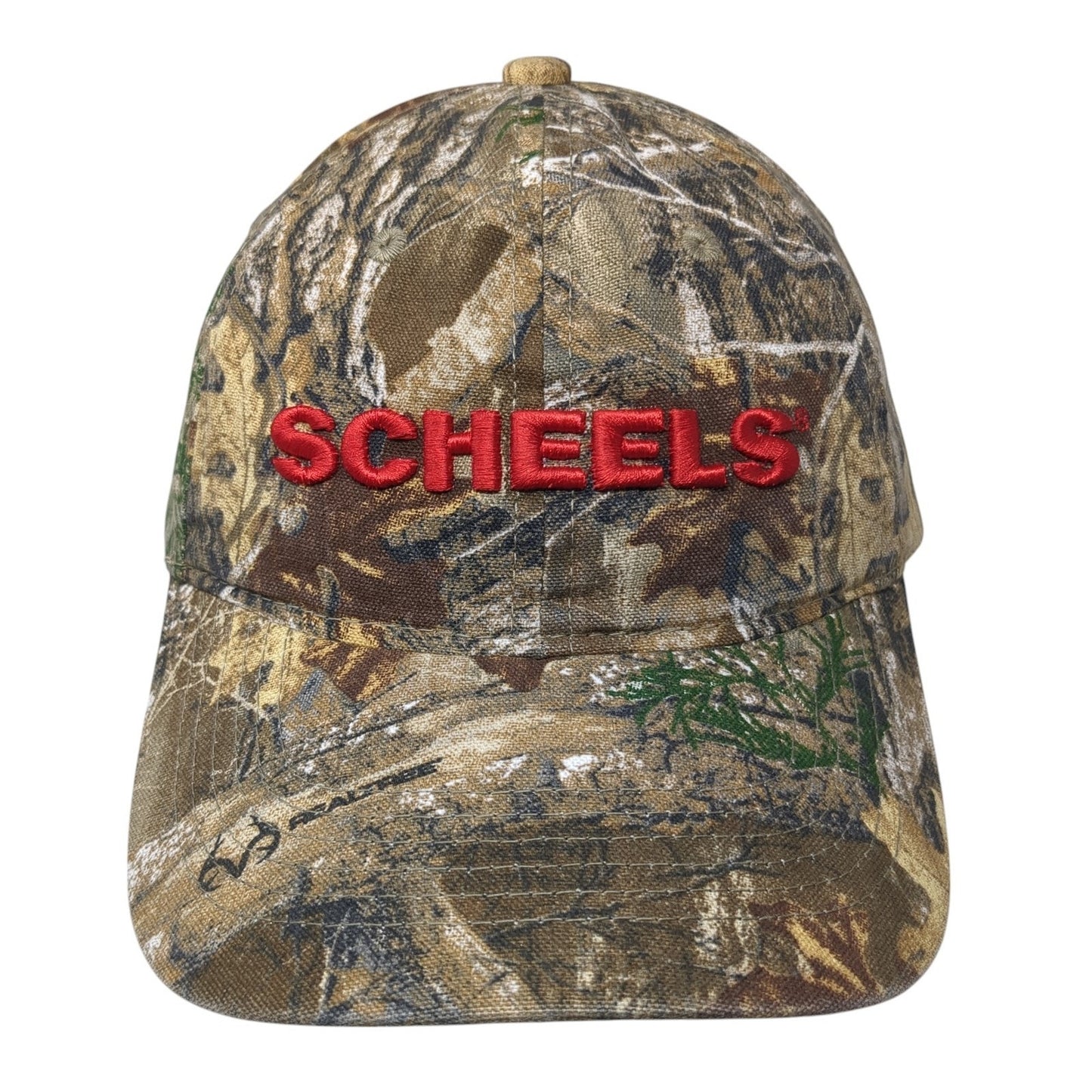 Scheels Snapback Hat Multicolor One Size Adjustable Embroidered Camouflage