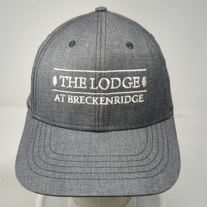 Polar Graphics Inc The Lodge Breckenridge Hat Gray OSFM Baseball Cap Strapback