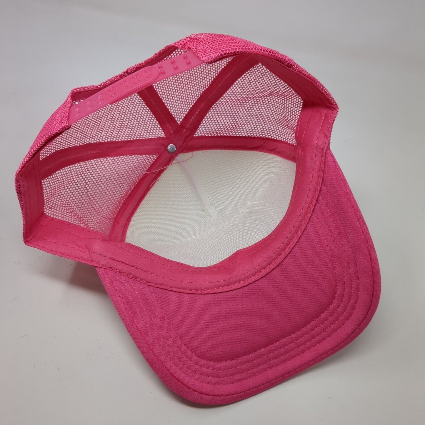 Summer Sippin' Snapback Trucker Hat Pink OSFA Mesh Back Adjustable