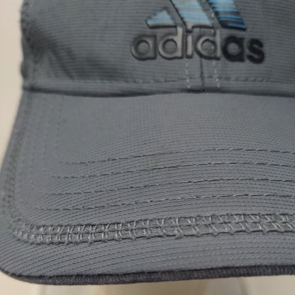 Adidas Strapback Hat Gray One Size 3-Stripes Logo Adjustable