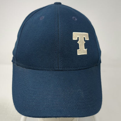 Nike Baseball Cap Blue M Fitted Hat Legacy 91 Stretch Fit Embroidered Letter T
