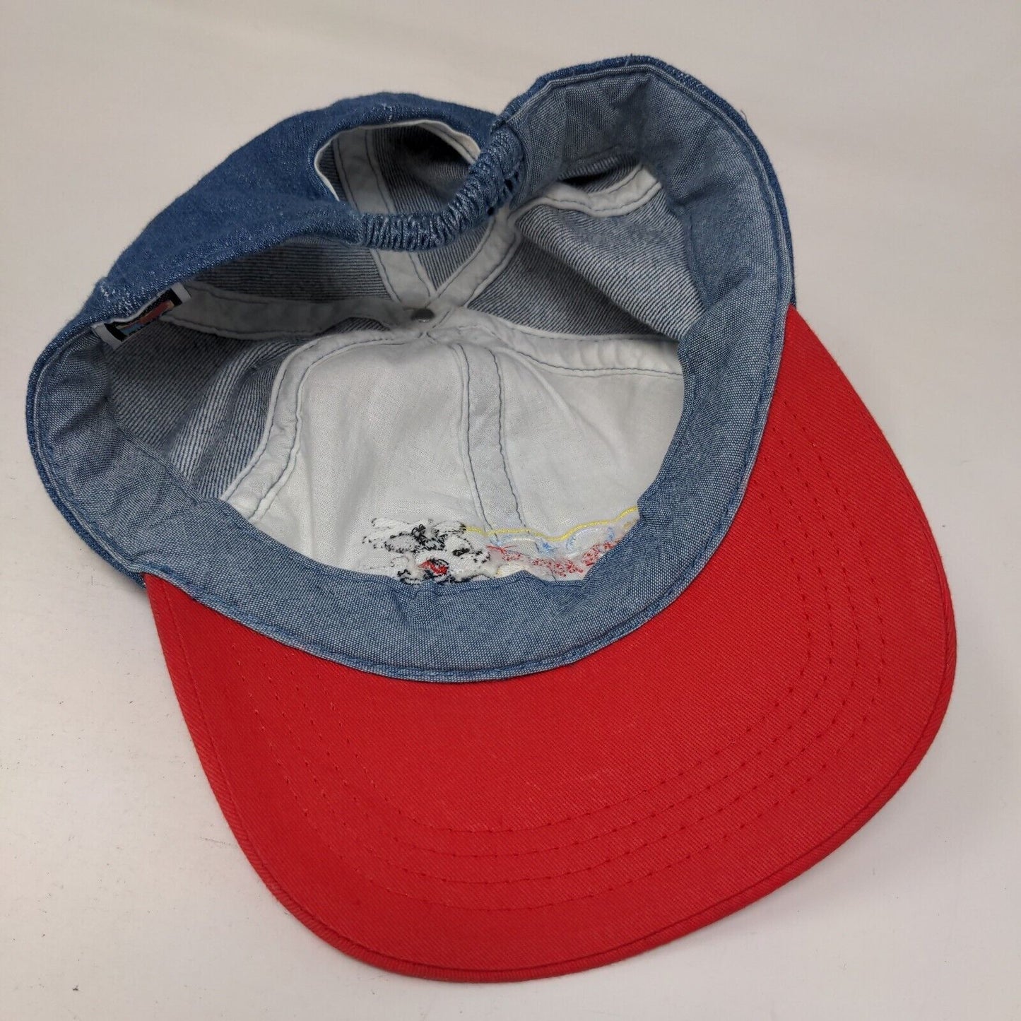 Disney Mickey Unlimited Stretchy Hat Mickey Mouse Embroidered Logo Denim Blue