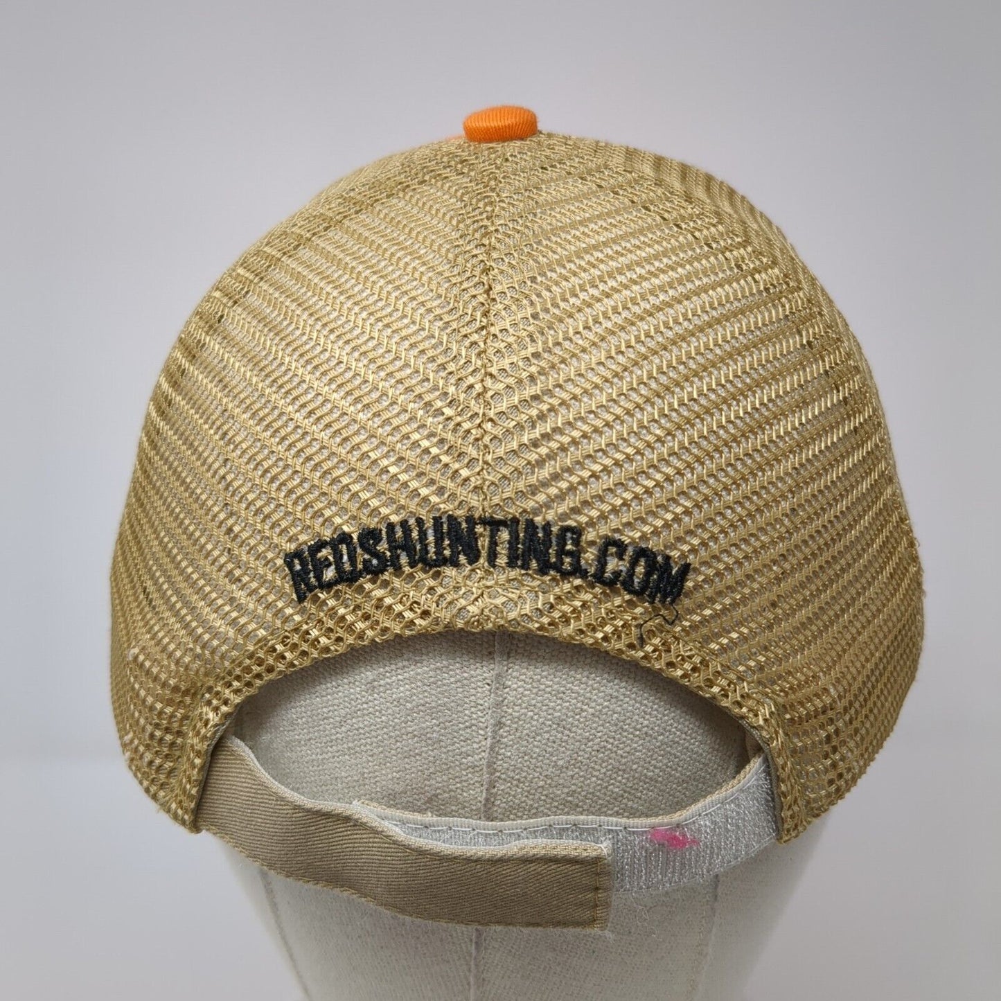 Reds Hunting Strapback Trucker Hat Orange One Size Mesh Back Outdoor