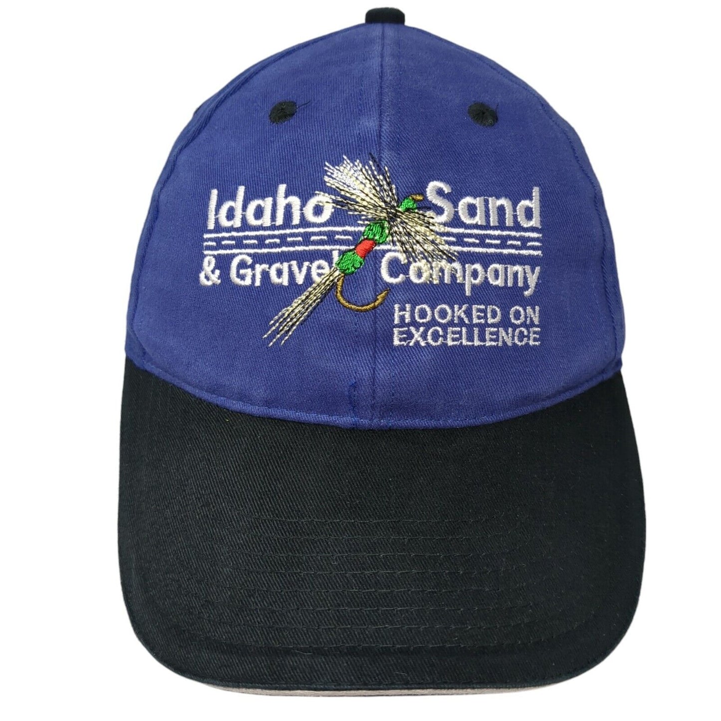 Idaho Sand & Gravel Co Slideback Hat Blue One Size Colorblock 6 Panel