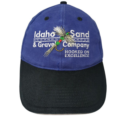 Idaho Sand & Gravel Co Slideback Hat Blue One Size Colorblock 6 Panel