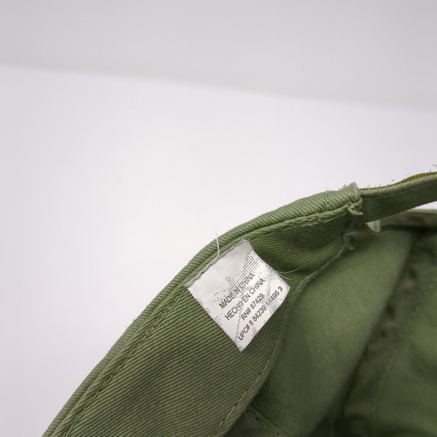 Unbranded Strapback Hat Green One Size Adjustable Blank Solid 6 Panel