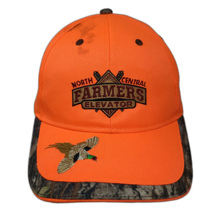 Jim Bryan North Central Farmers Elevator Camo Orange One Size Baseball Cap Hat