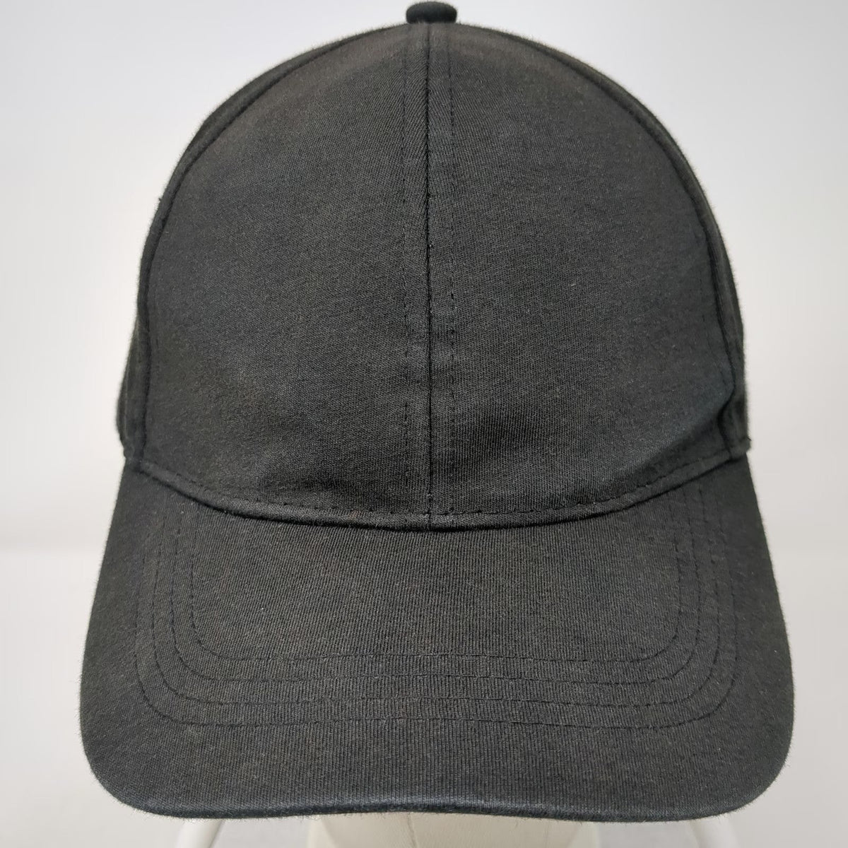 free press Baseball Cap Black One Size Strapback Solid Blank Hat Curved Brim