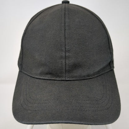 free press Baseball Cap Black One Size Strapback Solid Blank Hat Curved Brim