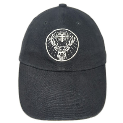 Jägermeister Baseball Cap Black L Stag Logo Just Chill Bottle Graphic Hat