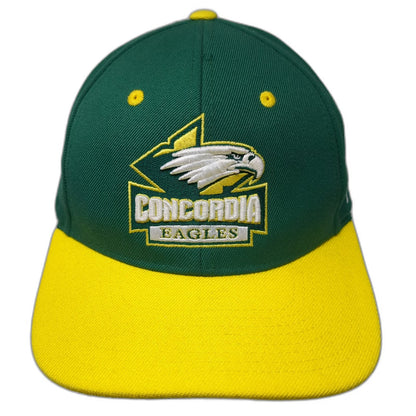 Zephyr Concordia Eagles NCAA Green Yellow One Size Strapback Cap Hat CUI Logo