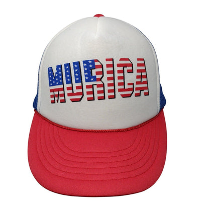 Murica Fourth of July Snapback Rope Trucker Hat Multi One Size Cobra