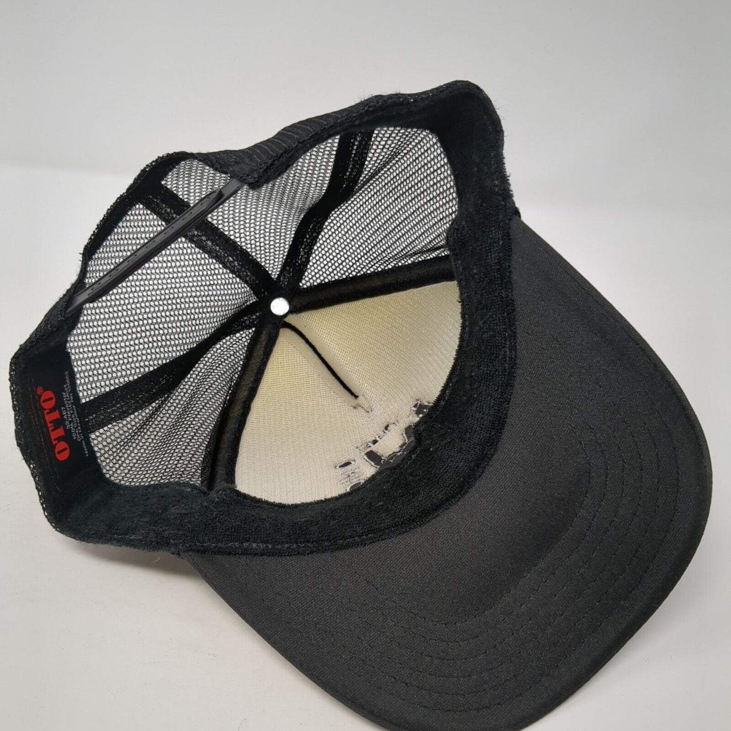 Give'r The Onion Boat Club Rope Trucker Hat Black One Size Mesh Back