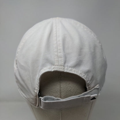 Adidas Aeroready Strapback Hat White One Size Adjustable Breathable Mesh