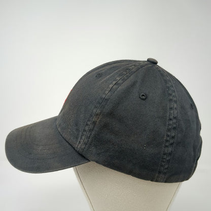 Polo Ralph Lauren Baseball Cap Black One Size Red Pony Logo Adjustable Strap Hat
