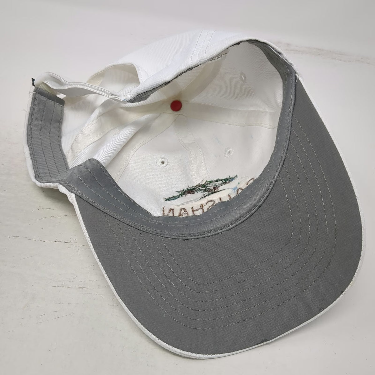 Imperial Baseball Cap White One Size Salishan Golf Links Strapback Hat Golfing