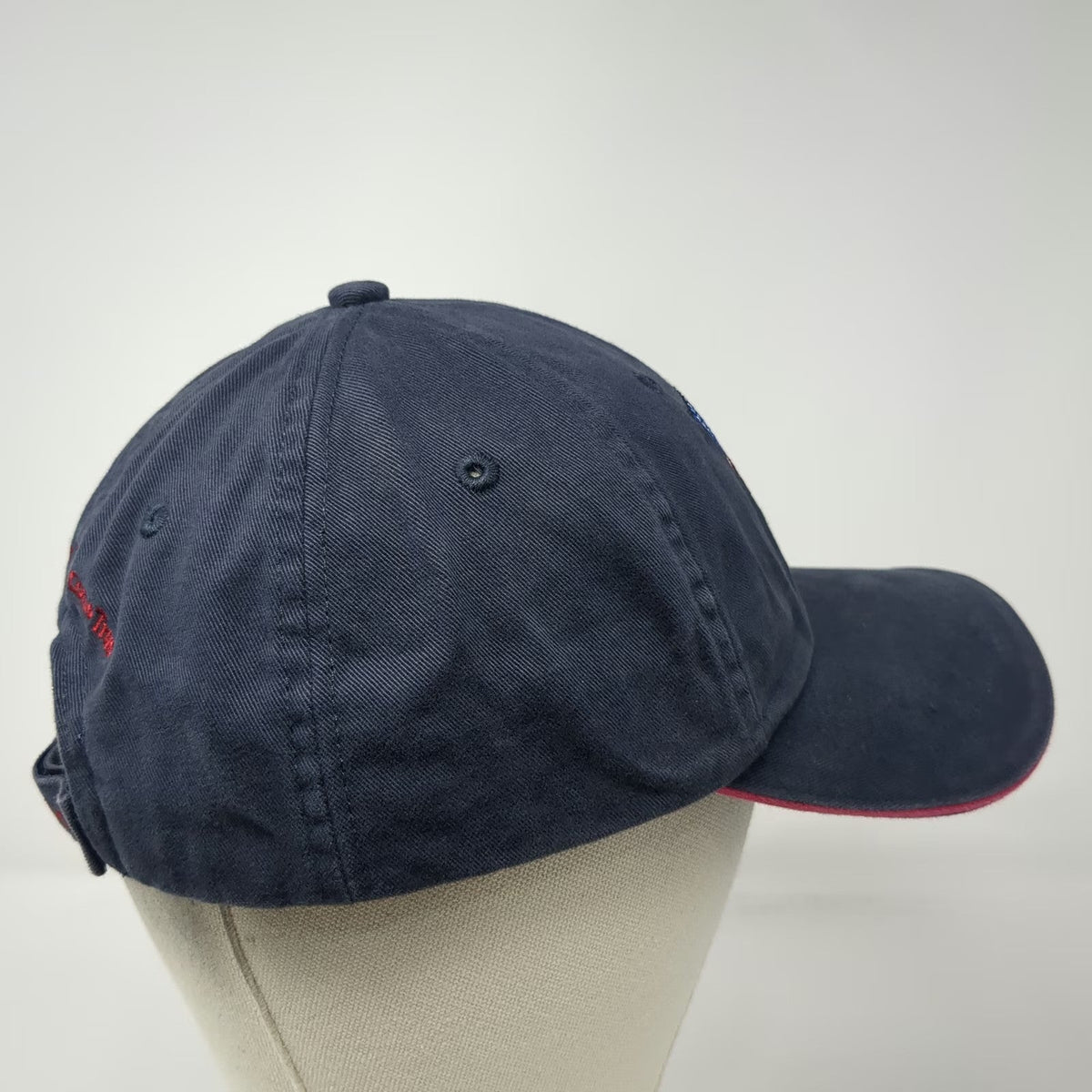 Walt Disney World Mickey Mouse American Flag Blue Baseball Cap OSFM Strapback