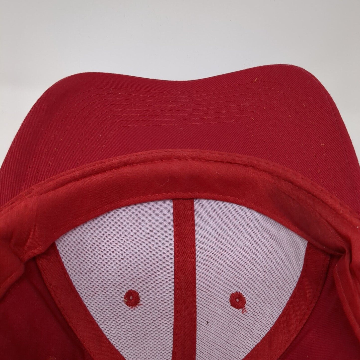 Port & Company Strapback Hat Red One Size Adjustable 6 Panel Blank