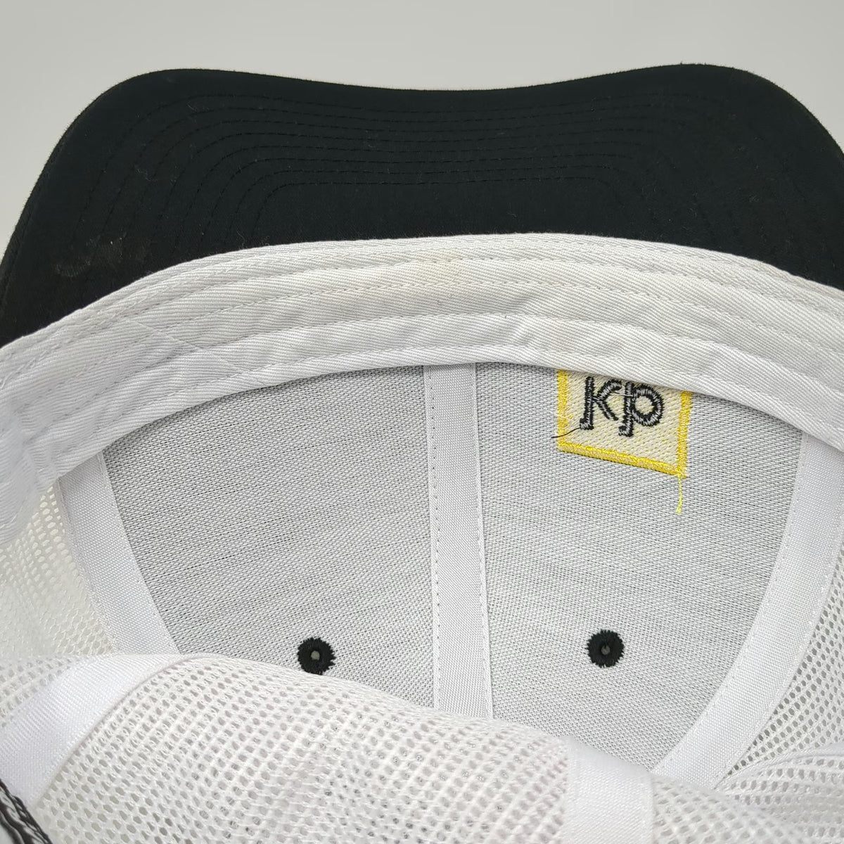Richardson Trucker Hat Black One Size KB Home Construction Logo Mesh Snapback