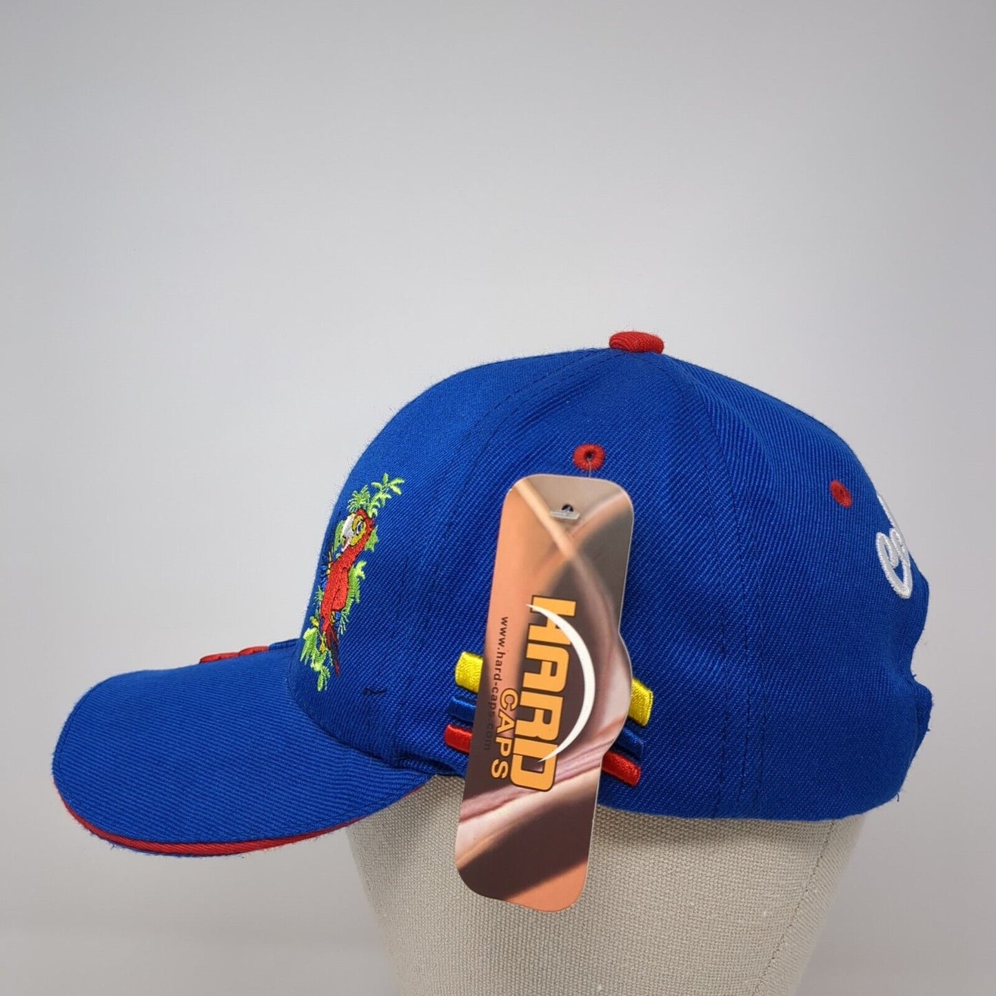 Colombia Strapback Hat Blue 57cm Solid Adjustable Embroidered W/Tags