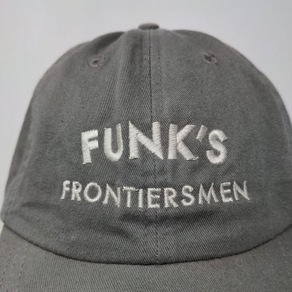 Funk's Frontiersman Men's Slideback Hat Gray Size OSFA Embroidered Logo