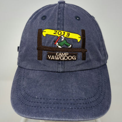 Blue Baseball Cap One Size Camp Yawgoog 2013 Scout Canoe Slideback Cotton hat
