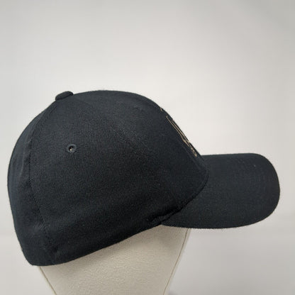Grizzle Drywall Fitted Hat Black S-M Embroidered Solid Flexfit Yupoong