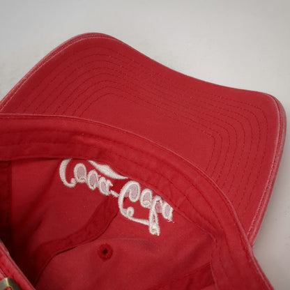 American Needle Baseball Cap Red One Size Coca-Cola Script Logo Slideback Hat