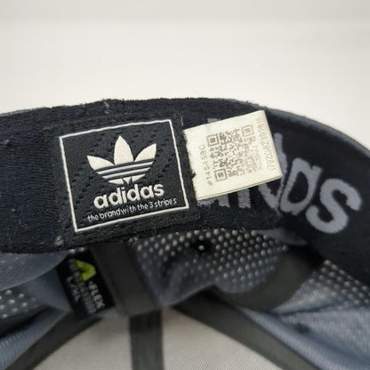 Adidas Baseball Cap Gray XL A-FLEX Stretch Fit Breathable Mesh Trefoil Logo hat