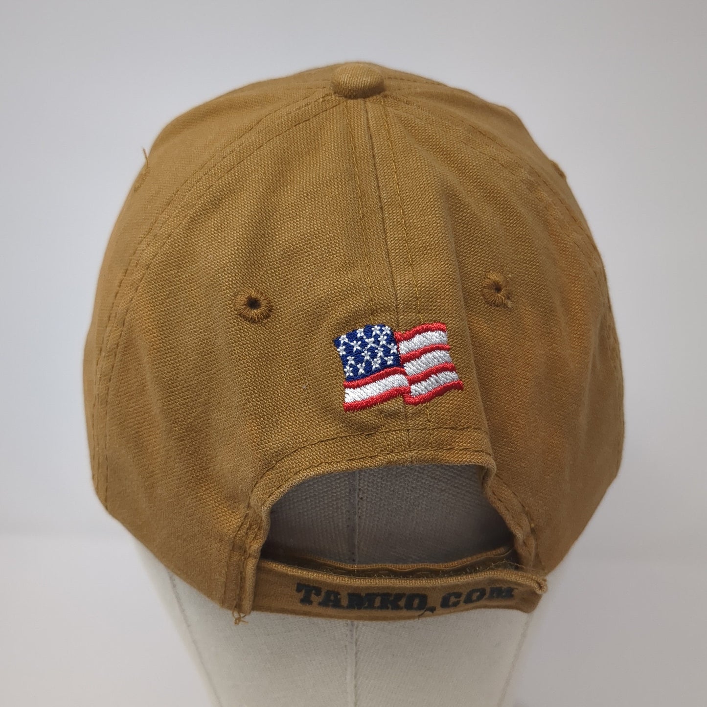 Tamko Strapback Baseball Cap Brown OS Adjustable Patriotic Maryland Monogram