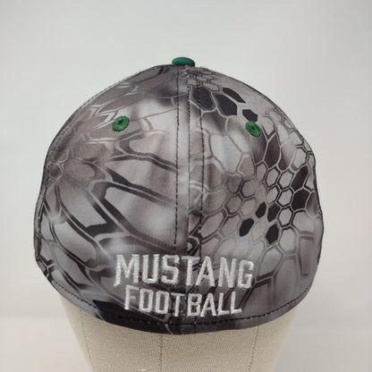 Mustang Football Fitted Hat Multi M/L Embroidered Kryptek Outdoor Cap