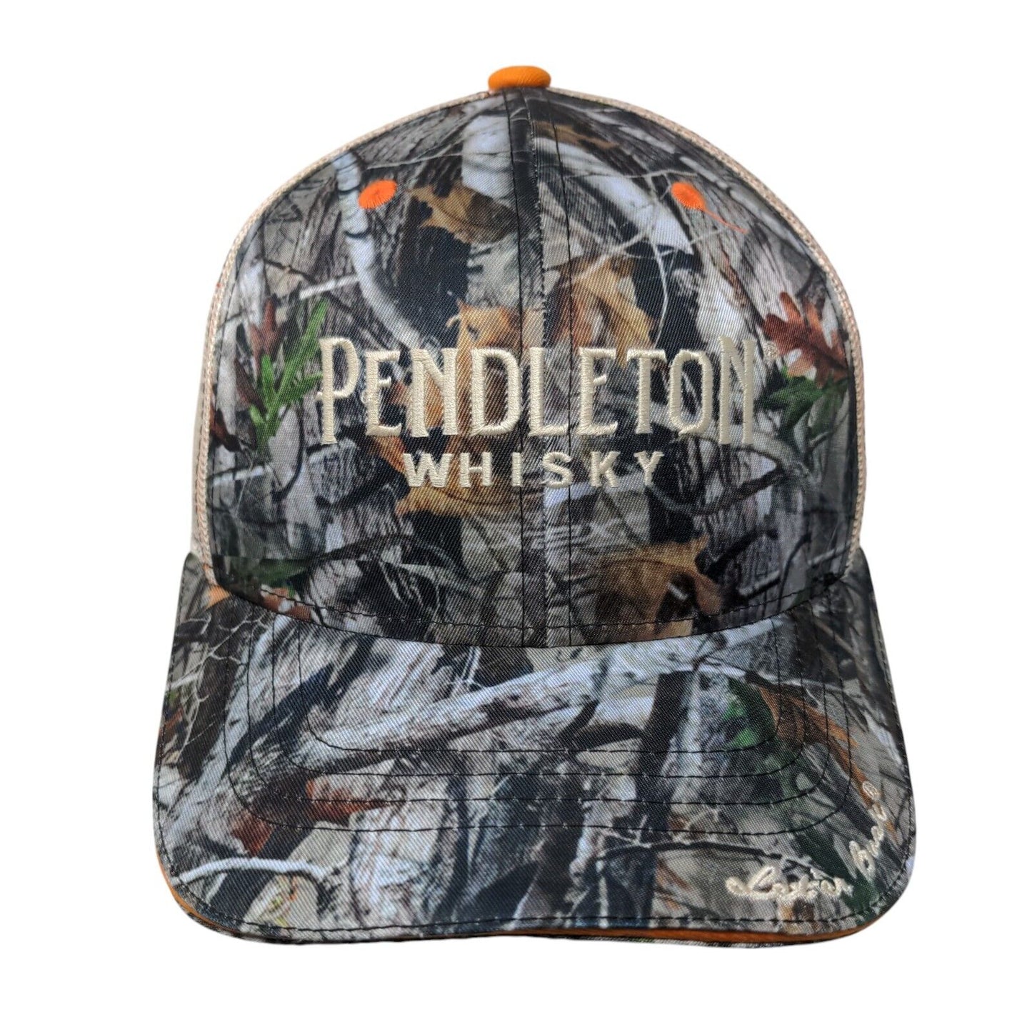 Pendleton Whisky Snapback Trucker Hat Camouflage One Size Mesh Back True Western
