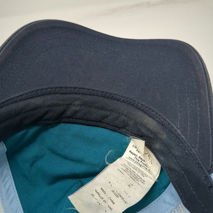 Patagonia Trucker Hat Blue One Size Snapback Built To Endure Mountains Mesh