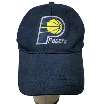 Indiana Pacers Men's Strapback Hat Blue Adjustable Embroidered Logo Cotton