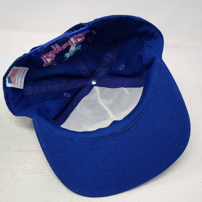 Disney Blizzard Beach Ice Gator Blue Snapback Hat One Size Made in USA Graphics
