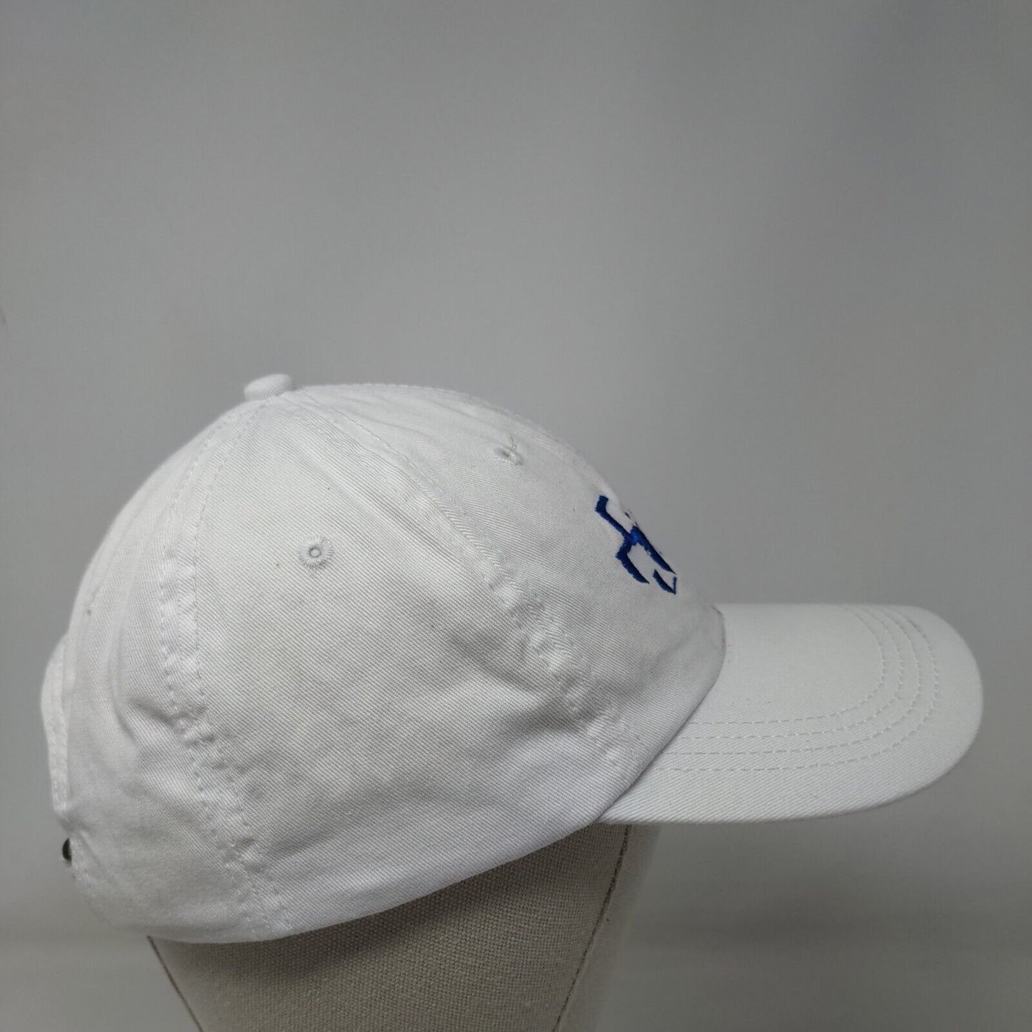 Baptist Health Slideback Hat White OSFA Embroidered Vented Holes 6 Panel