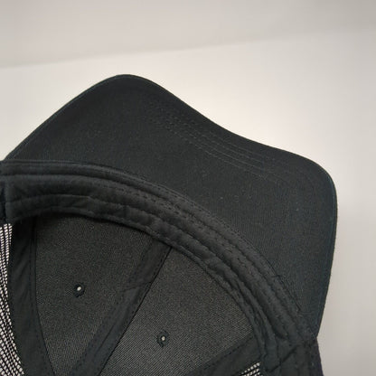 Otto Youth Snapback Trucker Hat Black One Size Adjustable Mesh Back Blank