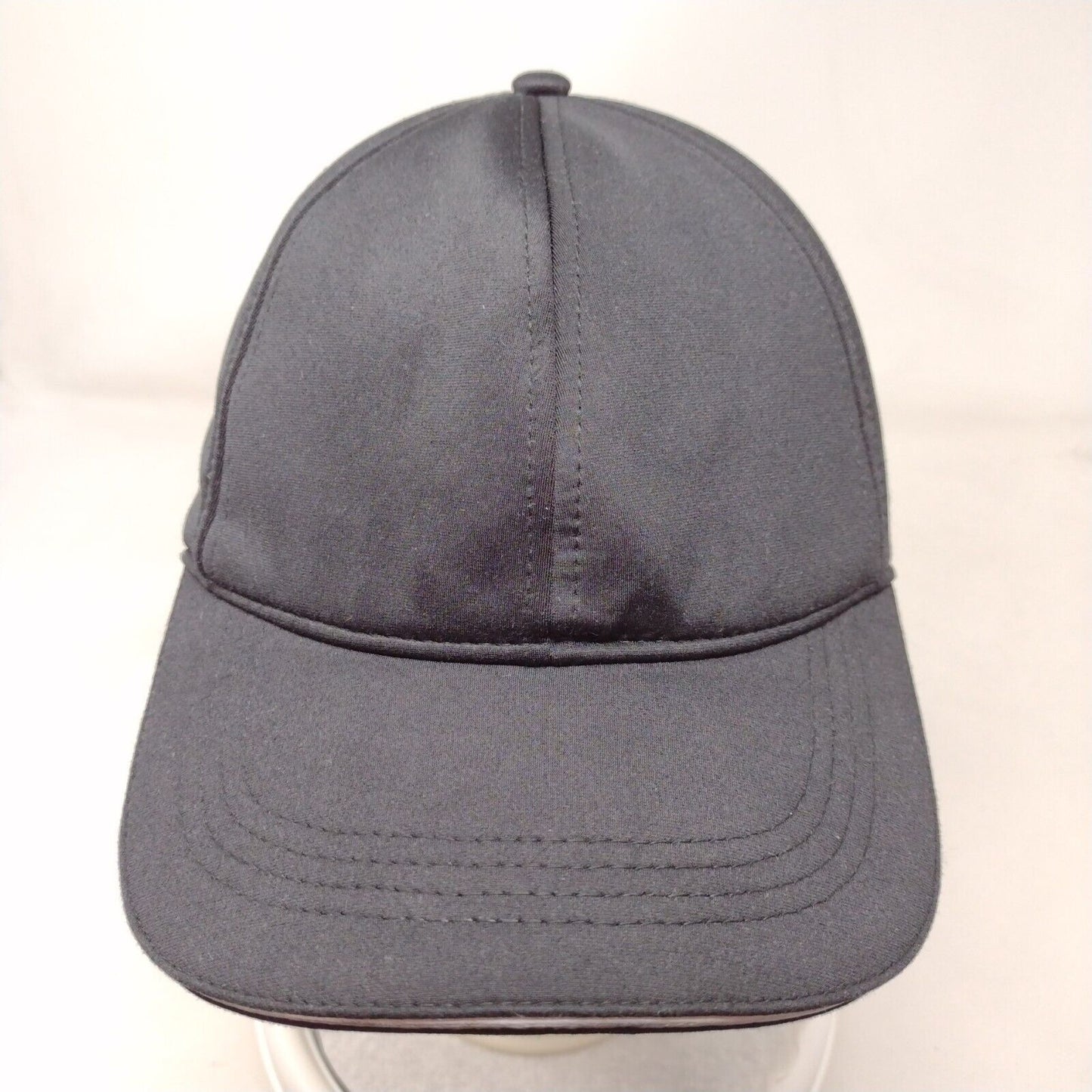 Unbranded Strapback Hat Black OSFA Adjustable 6 Panel Solid Outdoor