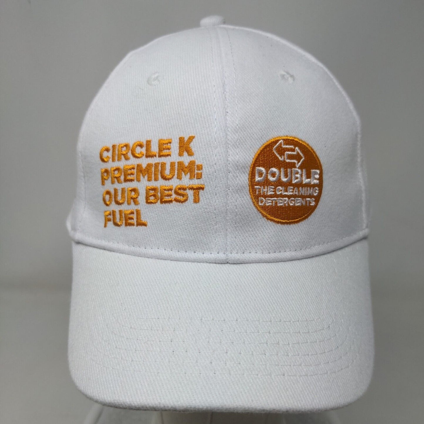 Circle K Premium Our Best Fuel Strapback Hat White One Size Embroidered