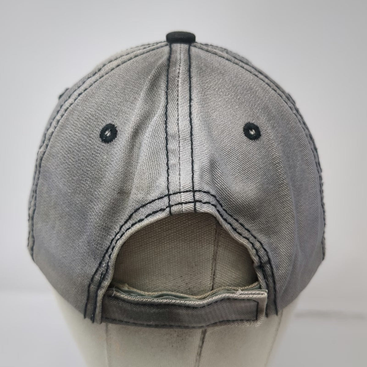 Interstate Batteries Hat Baseball Cap Gray One Size Distressed Adjustable Strap