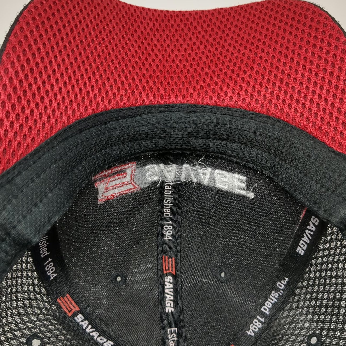 Savage Arms Baseball Cap Black One Size Strapback Mesh Firearm Gun Logo Hat