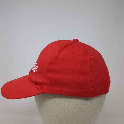Allstars Snapback Hat Red One Size Adjustable Embroidered Vented Holes 6 Panel