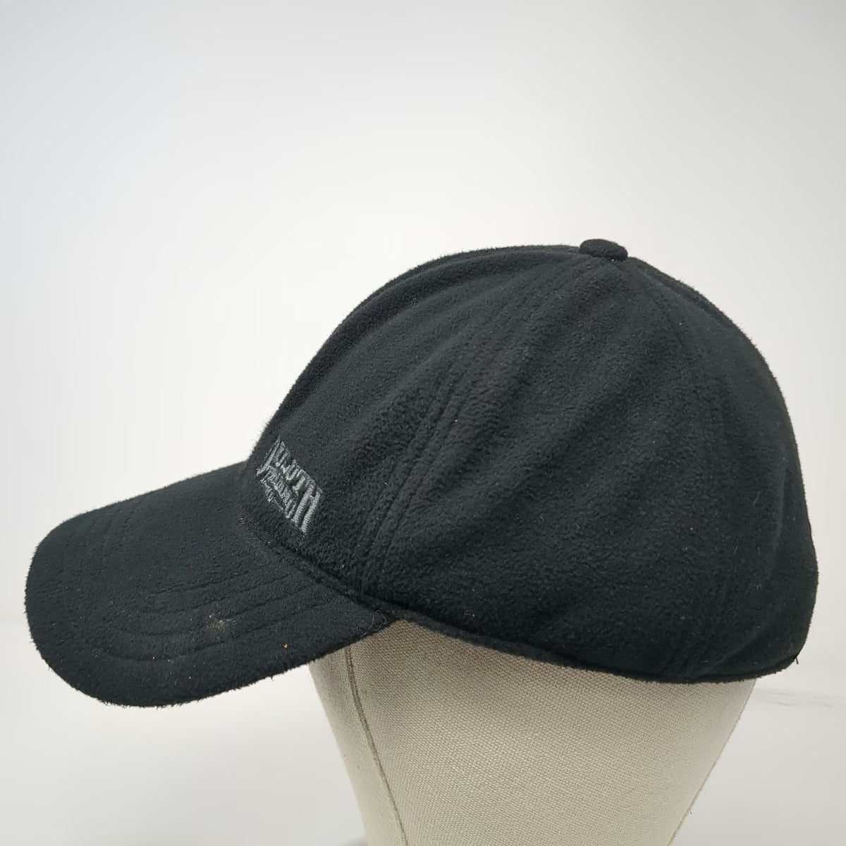 Duluth Trading Co Baseball Cap Black M/L Fleece Slideback Logo Hat
