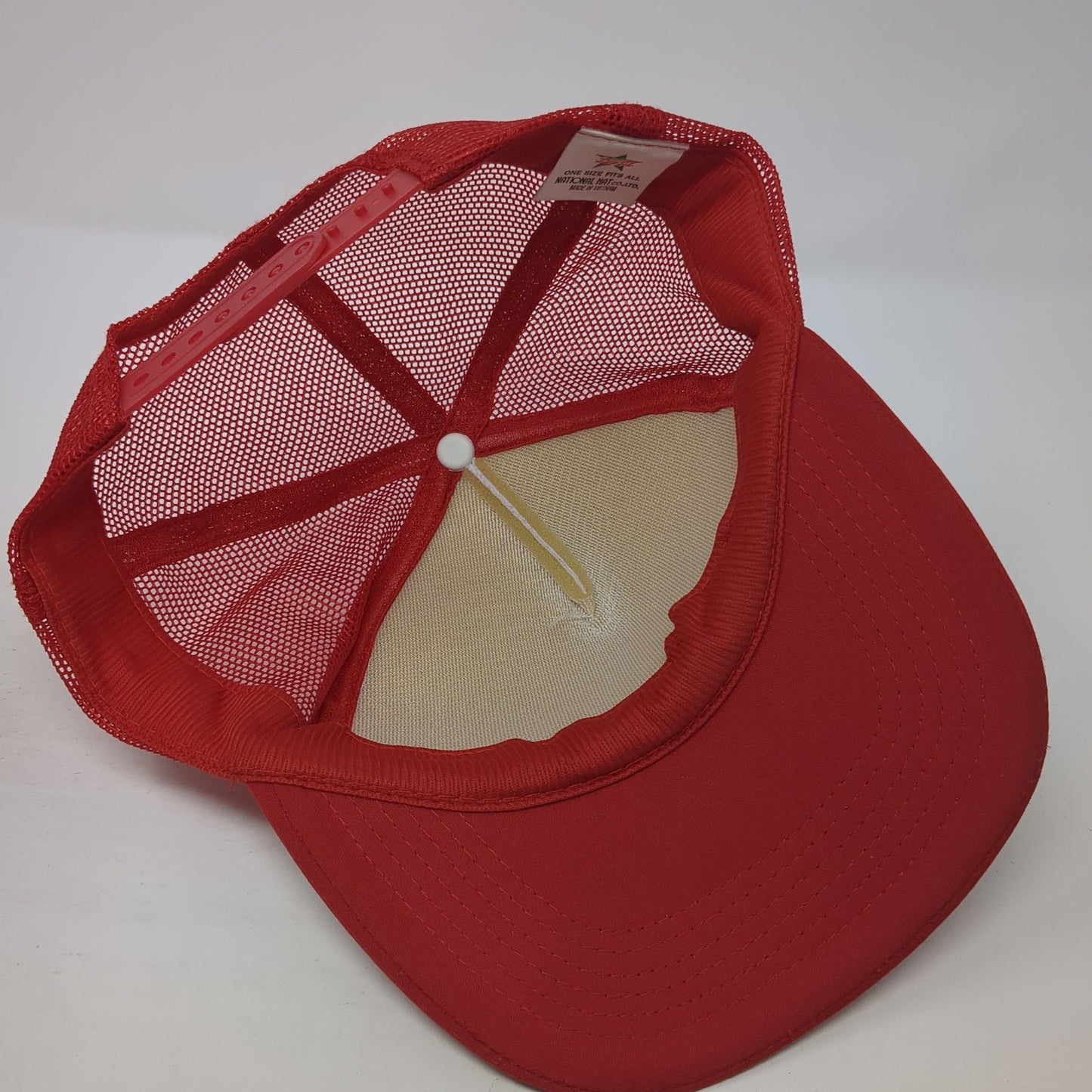 Nissei Injection Molding Machines Snapback Trucker Hat Red One Size Mesh Back