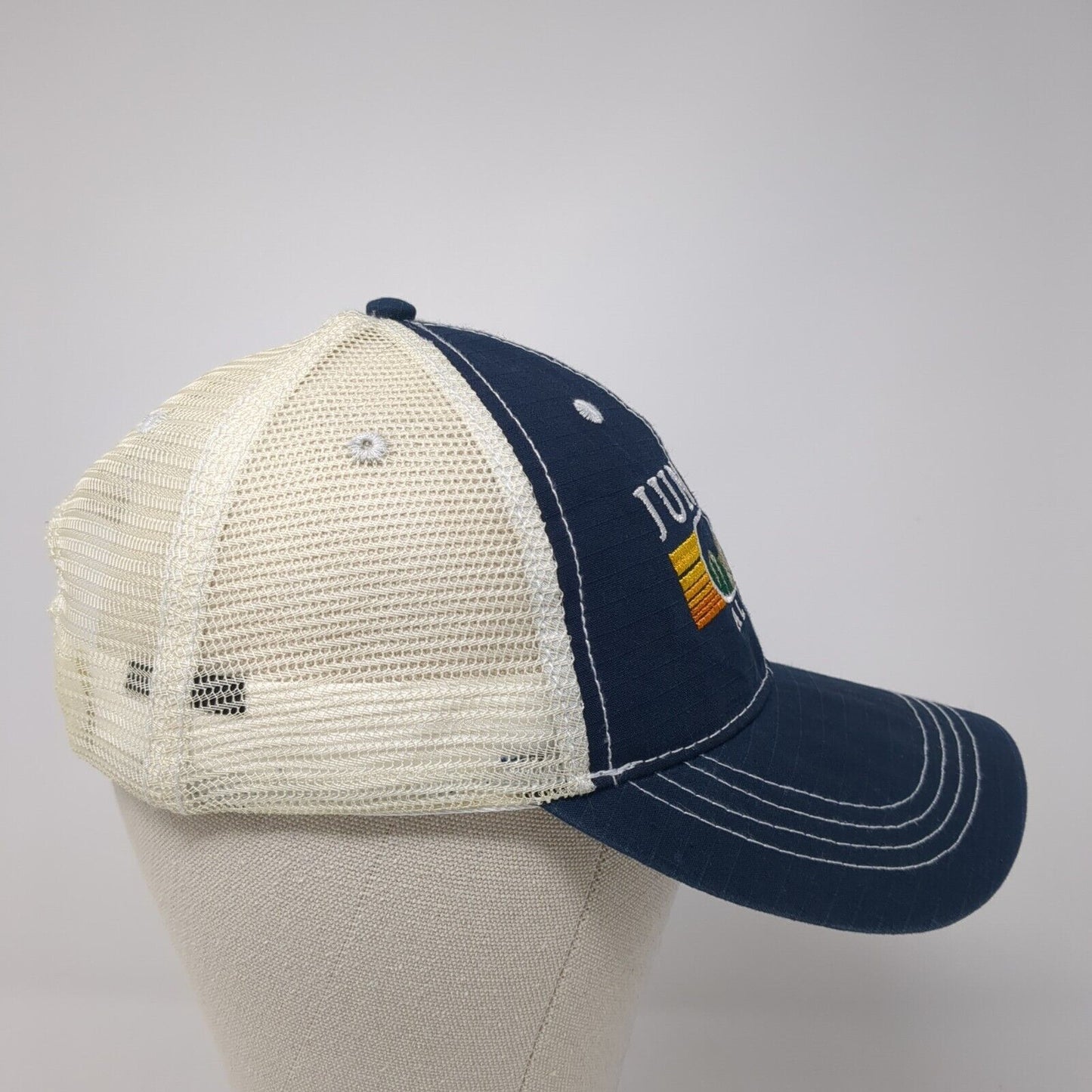 Juneau Alaska Snapback Mesh Back Trucker Hat Multi One Size Adjustable