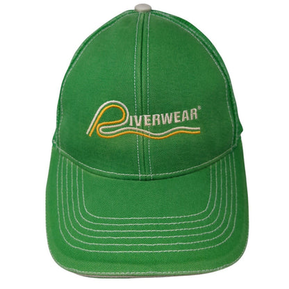 Riverwear Snapback Trucker Hat Green One Size Adjustable Mesh Back Alternative