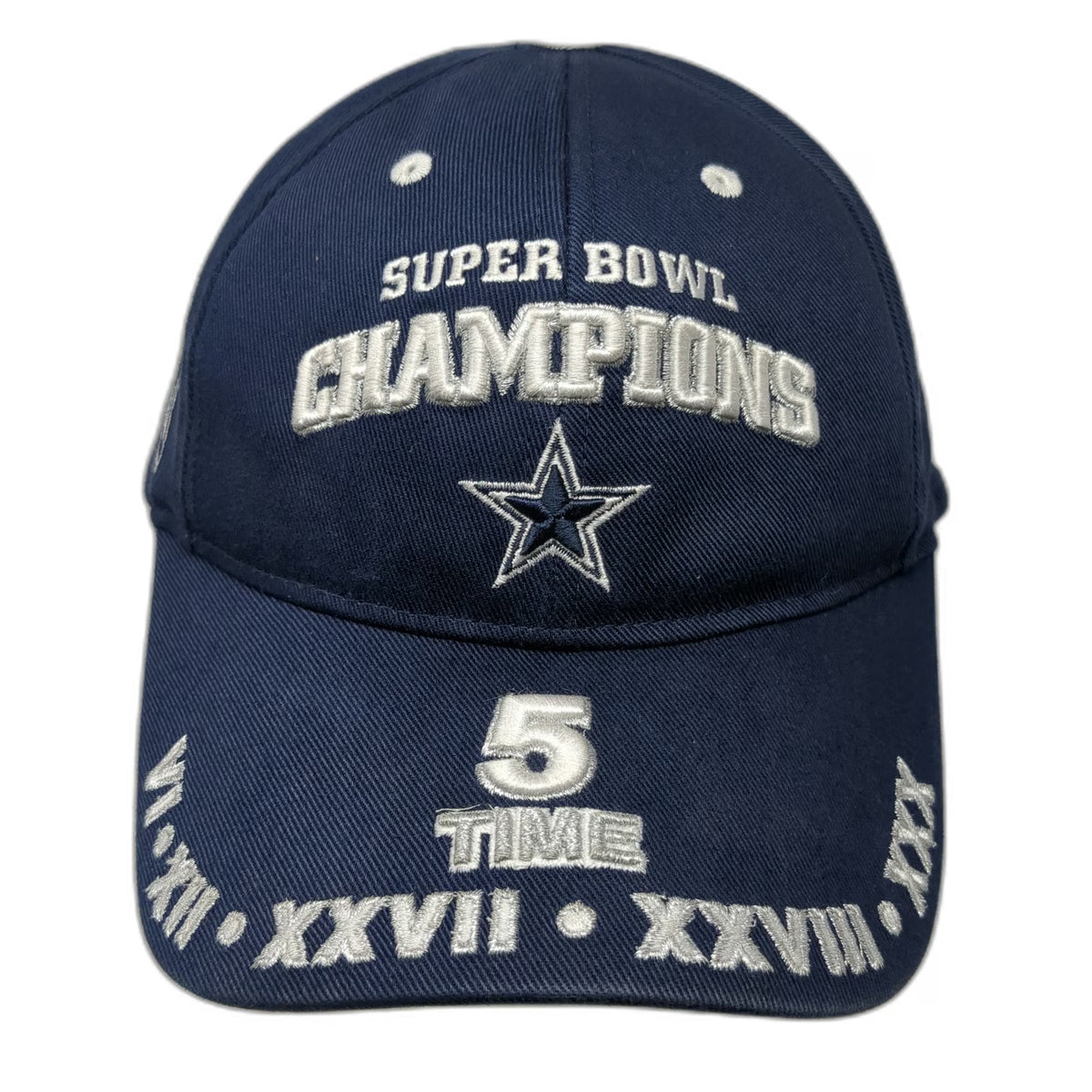 New Era NFL Dallas Cowboys Super Bowl Champions 5 Time Cap Blue OSFM Star Logo