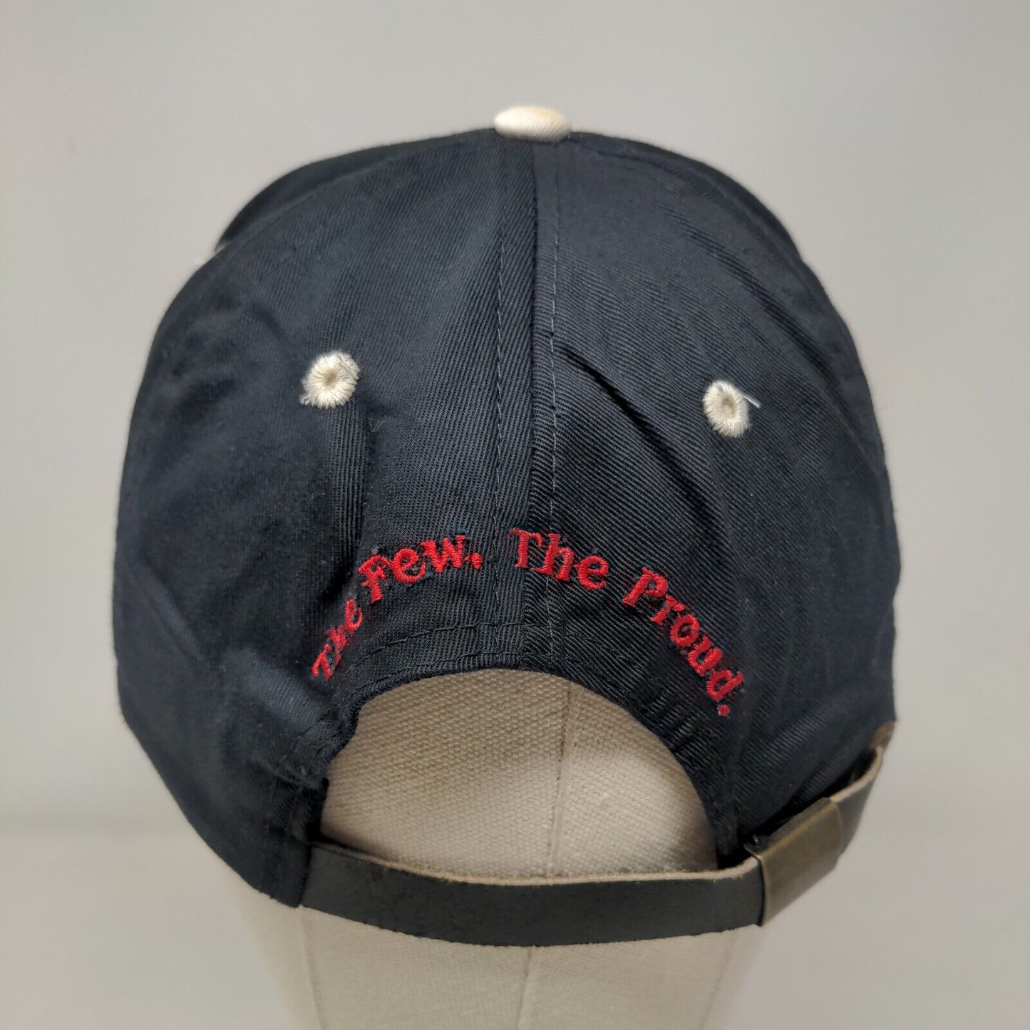 Marines The Few The Proud Slideback Hat Black OSFA Adjustable Embroidered Cobra