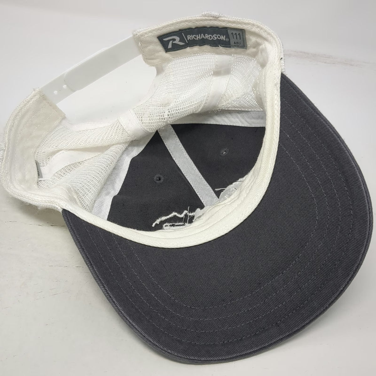 Richardson Trucker Hat Gray OSFM River 1 Stanley Idaho Mountain Oars Snapback